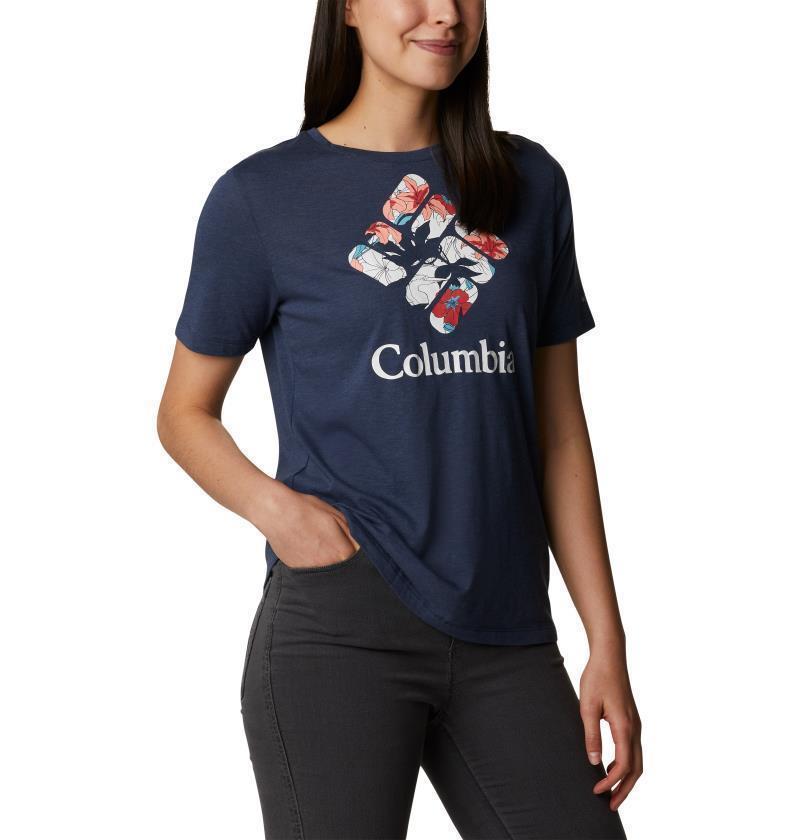 Bluebird Day Relaxed Crew Neck - Womens - Nocturnal Heather / Lakeshore Flora 2