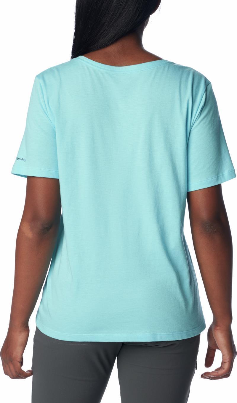 Bluebird Day Relaxed V-Neck, Extended - Womens - Aquamarine Heather / Rocky Road 2