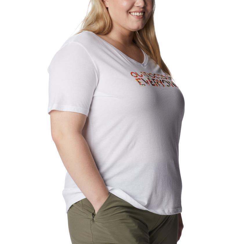 Bluebird Day Relaxed V-Neck, Extended - Womens - White / Be Outdoors 2