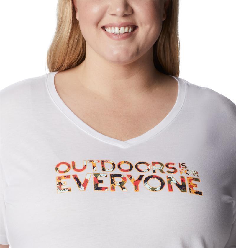 Bluebird Day Relaxed V-Neck, Extended - Womens - White / Be Outdoors 5