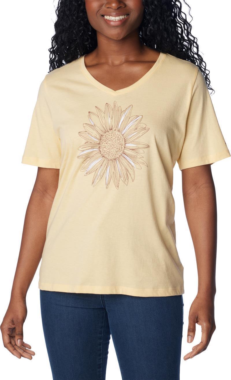 Bluebird Day Relaxed V-Neck - Womens - Sunkissed Heather / Flower Power 1