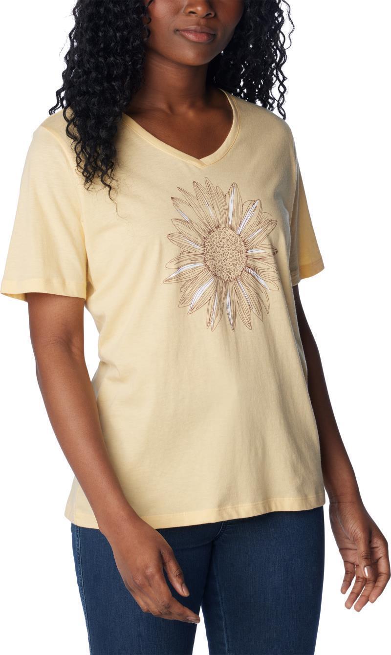 Bluebird Day Relaxed V-Neck - Womens - Sunkissed Heather / Flower Power 2