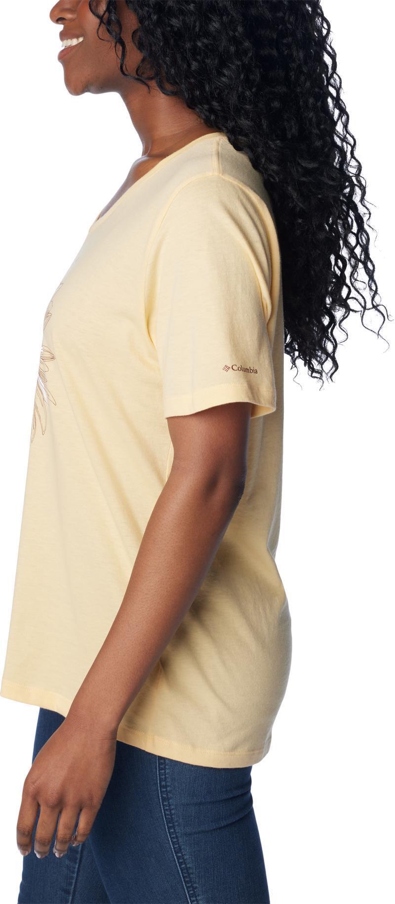 Bluebird Day Relaxed V-Neck - Womens - Sunkissed Heather / Flower Power 3