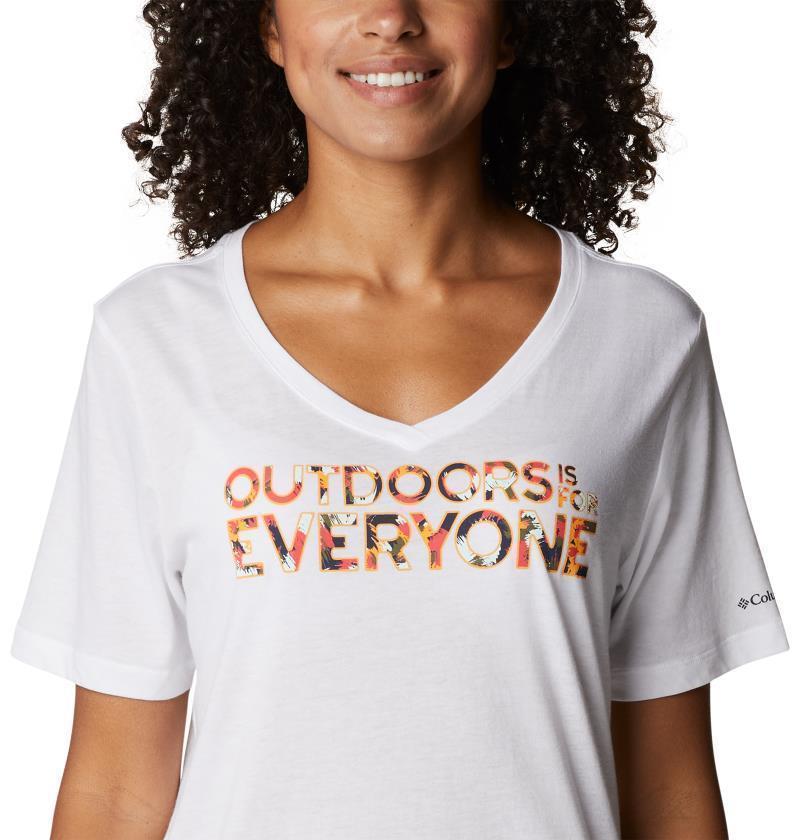 Bluebird Day Relaxed V-Neck - Womens - White / Be Outdoors 5