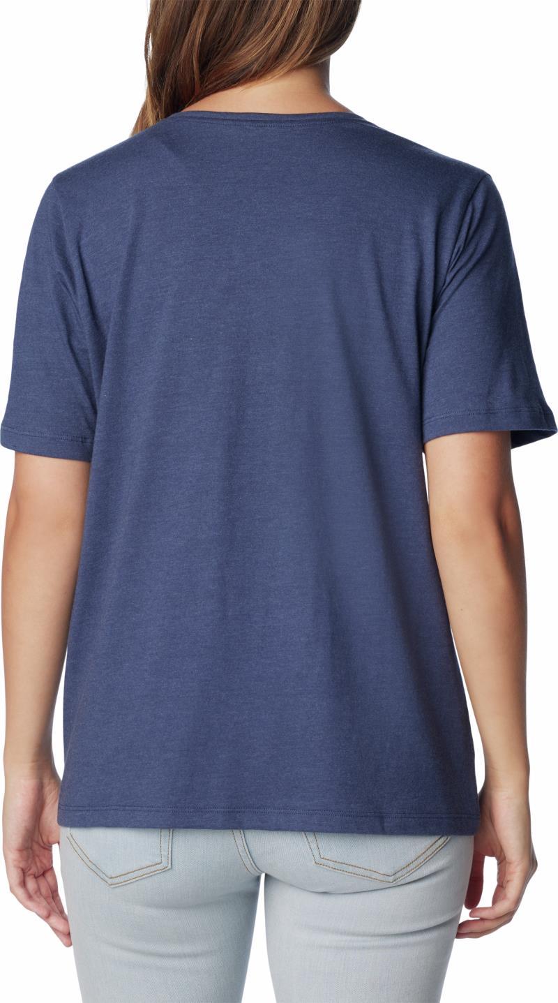 Bluebird Day Relaxed V-Neck - Womens - aquamarine heather / rocky road 1