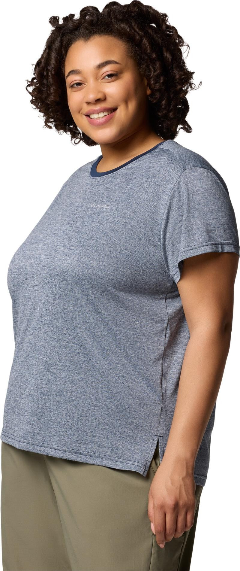 Bluevista Hill SS Crew, Extended - Womens - collegiate navy heather 1