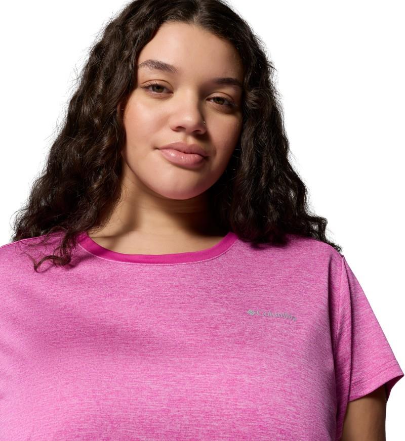 Bluevista Hill SS Crew, Extended - Womens - fuchsia heather 1