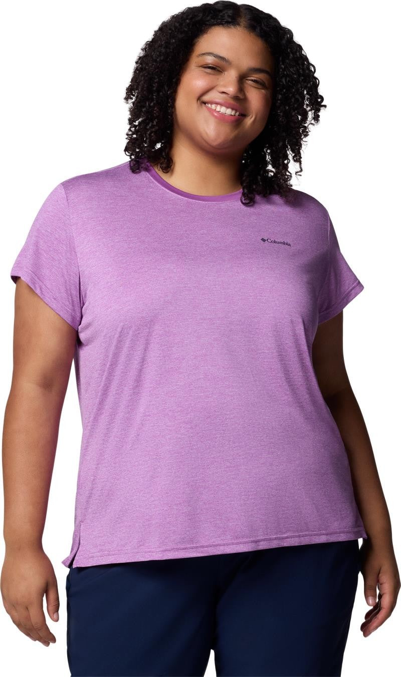 Bluevista Hill SS Crew, Extended - Womens - razzle heather 1