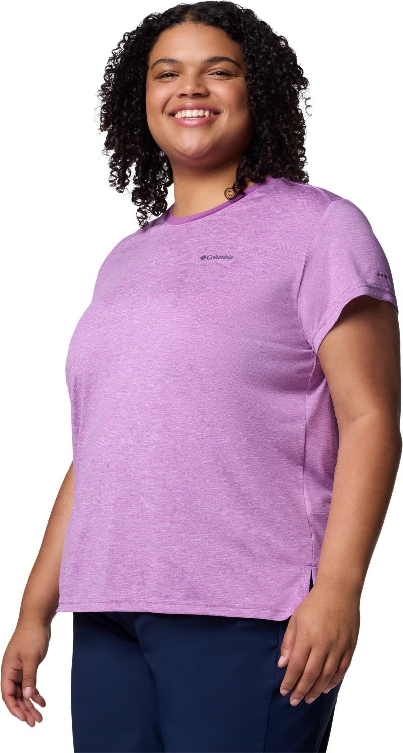 Bluevista Hill SS Crew, Extended - Womens - razzle heather 1