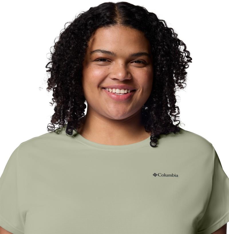 Bluevista Hill SS Crew, Extended - Womens - safari heather 1