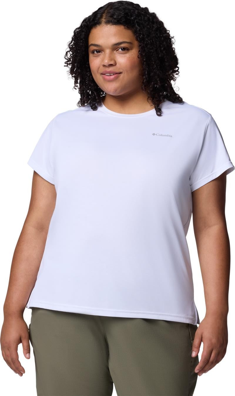 Bluevista Hill SS Crew, Extended - Womens - white 1