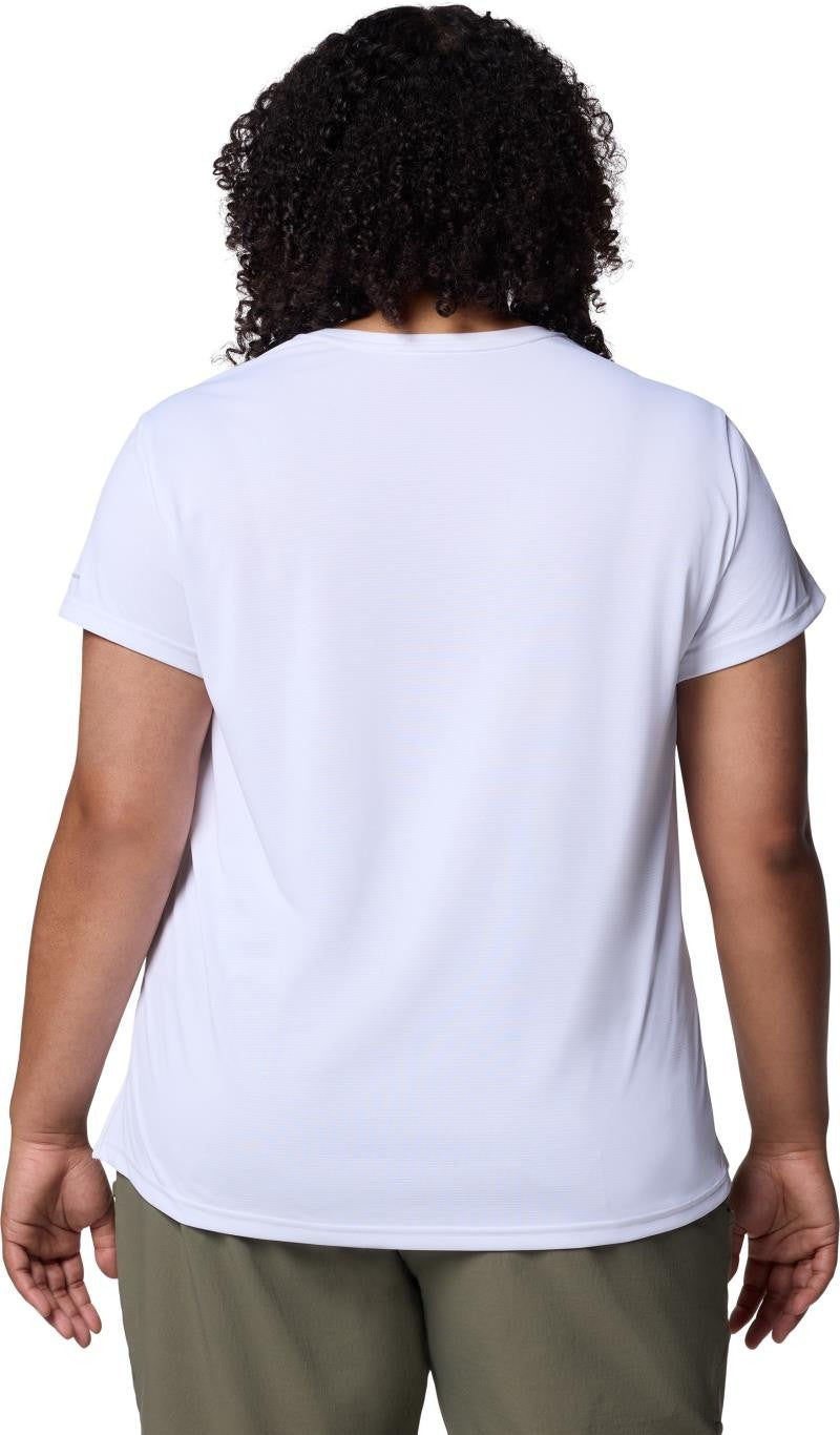 Bluevista Hill SS Crew, Extended - Womens - white 1
