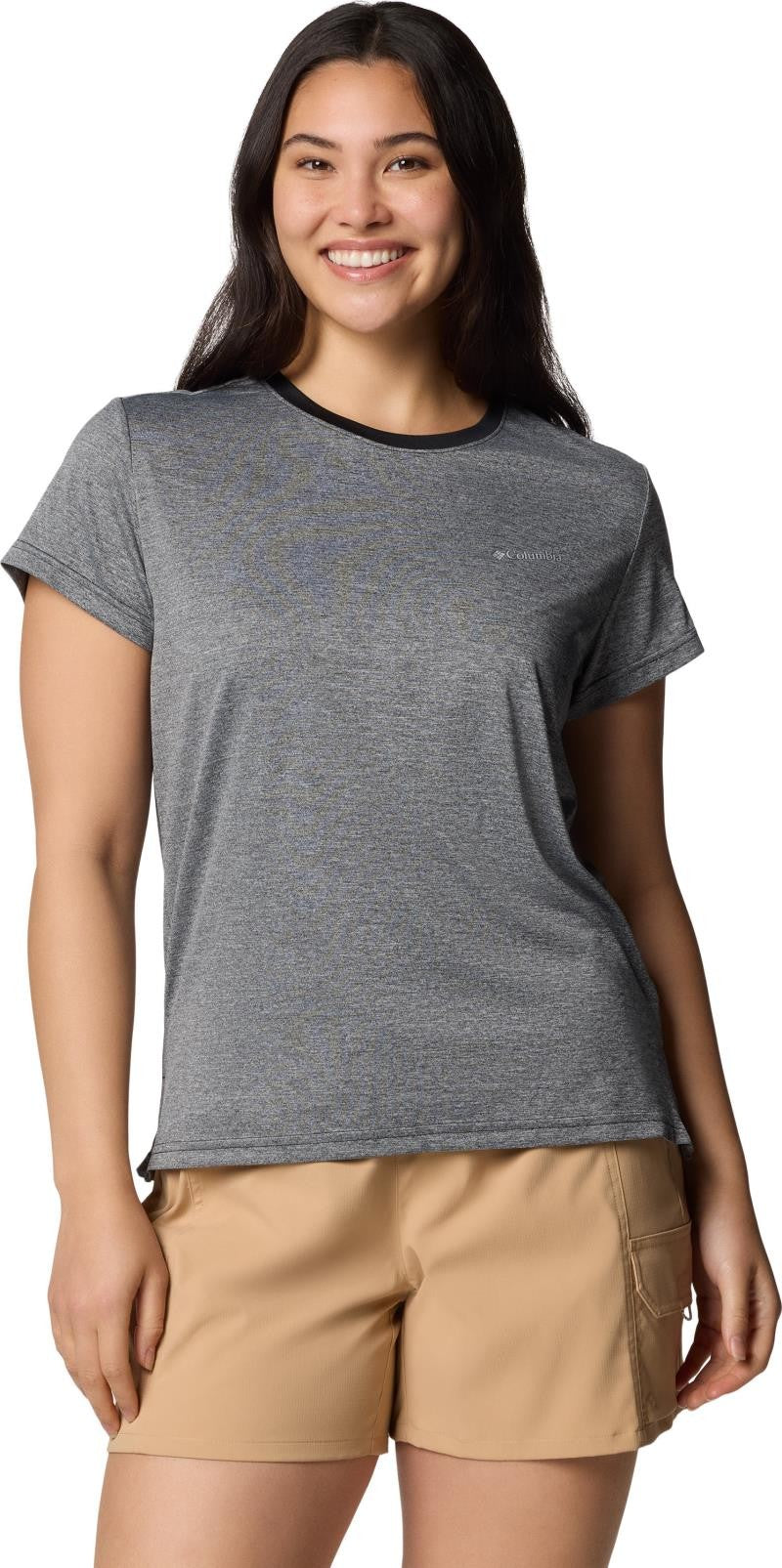 Bluevista Hill SS Crew - Womens - black heather 1
