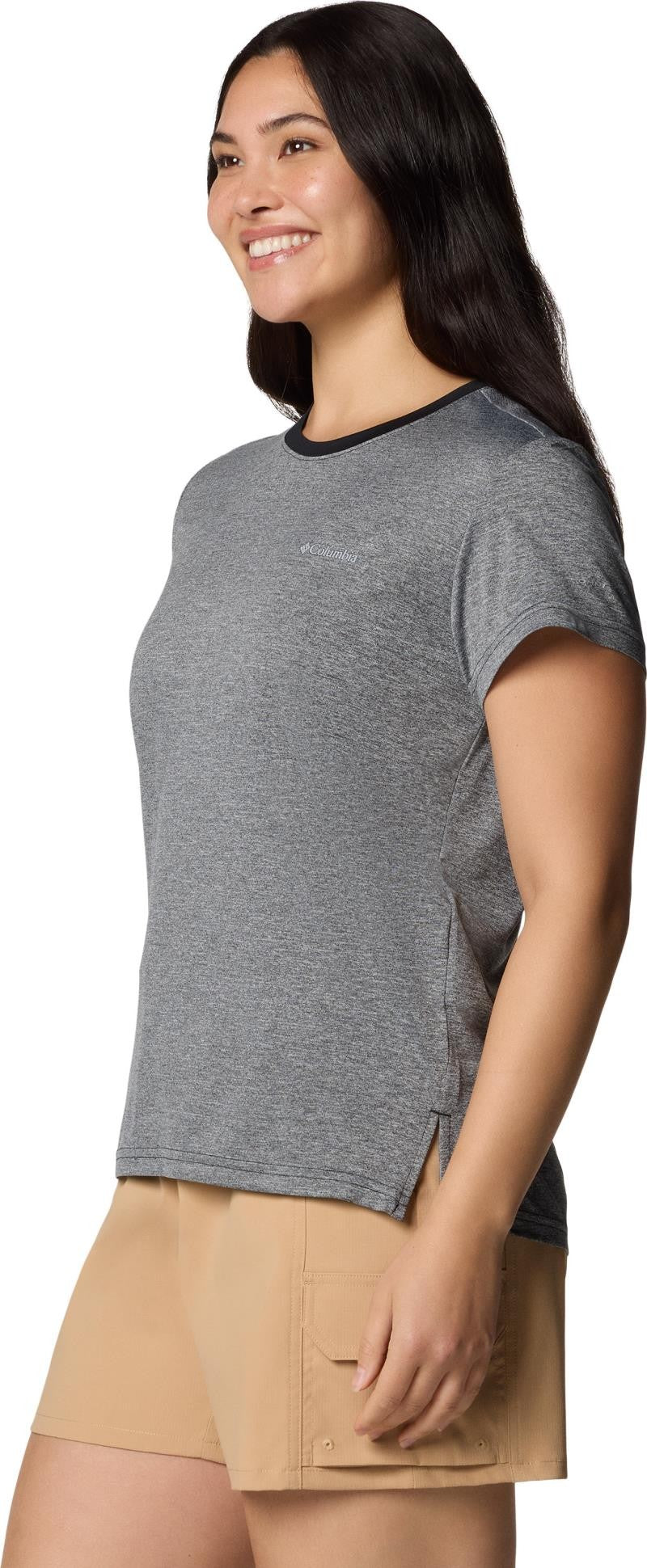 Bluevista Hill SS Crew - Womens - black heather 1