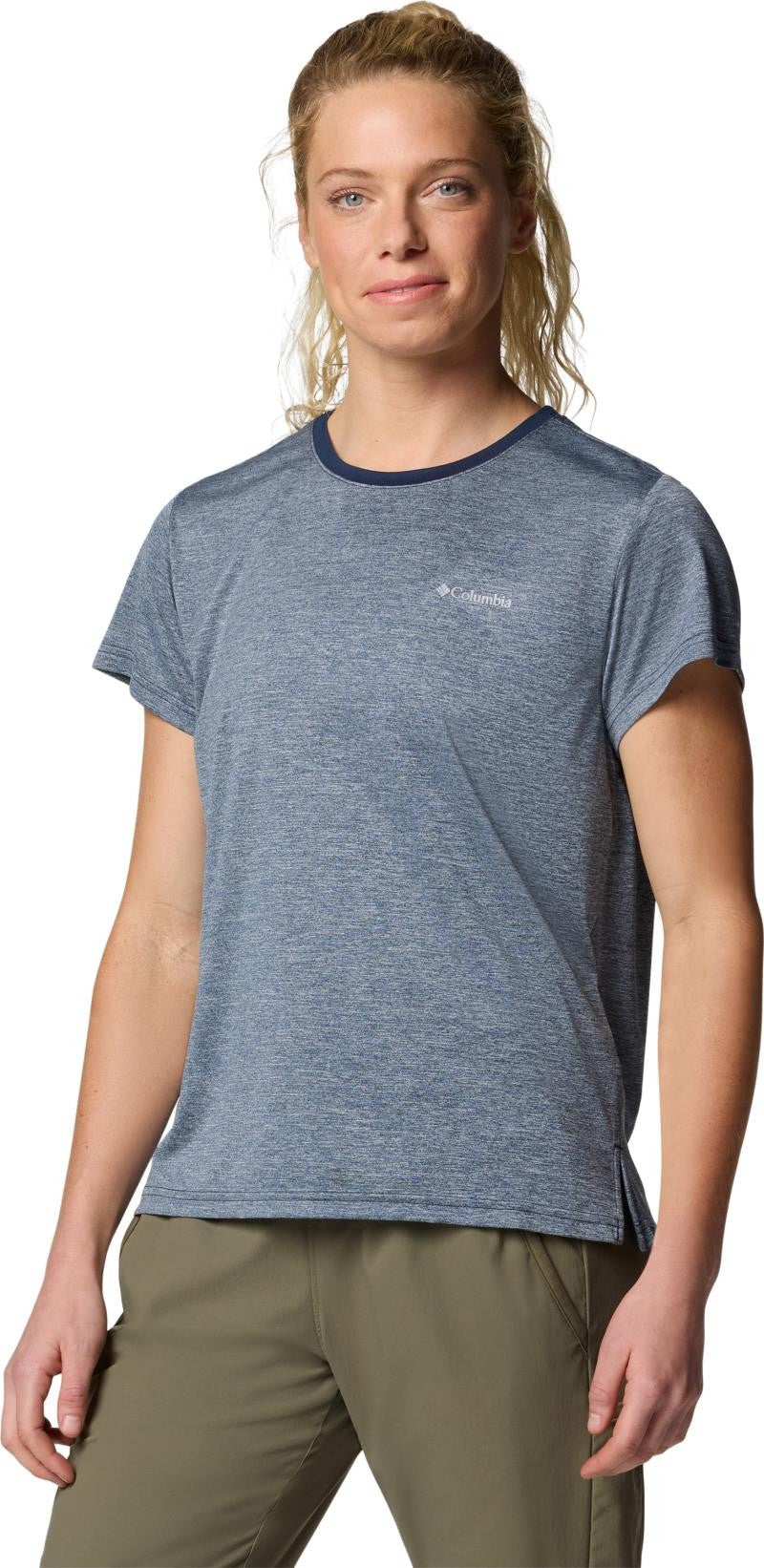 Bluevista Hill SS Crew - Womens - collegiate navy heather 1