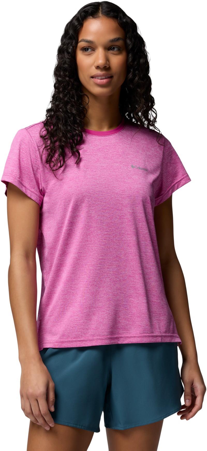 Bluevista Hill SS Crew - Womens - fuchsia heather 1