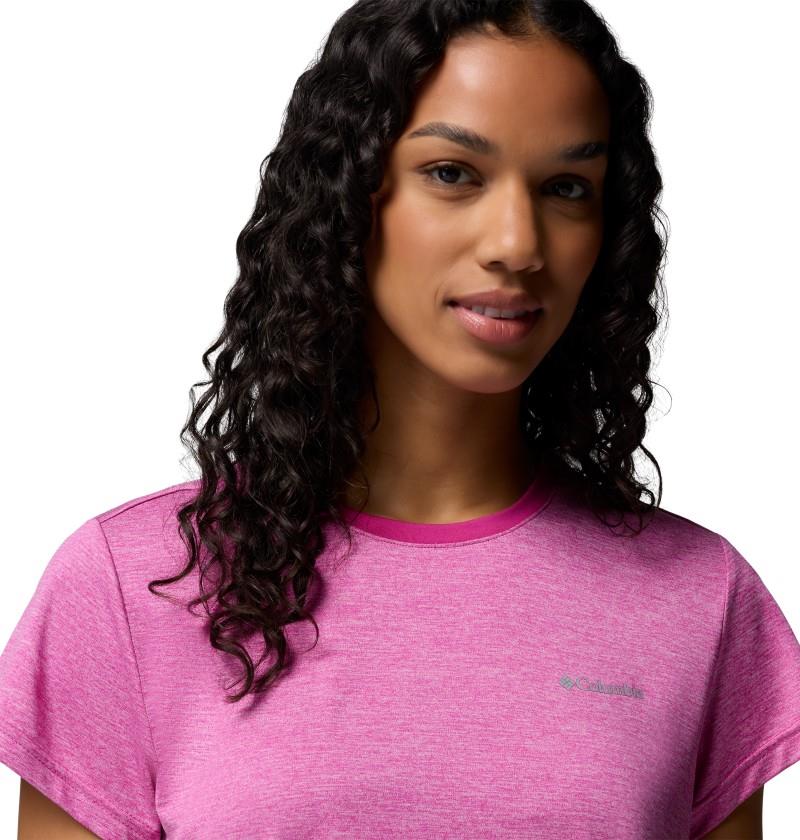 Bluevista Hill SS Crew - Womens - fuchsia heather 1