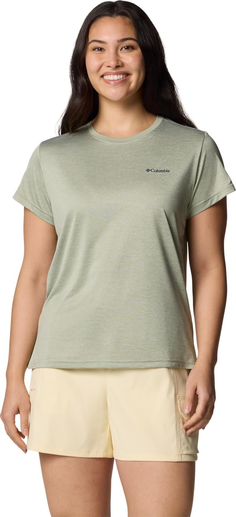 Bluevista Hill SS Crew - Womens - safari heather 1
