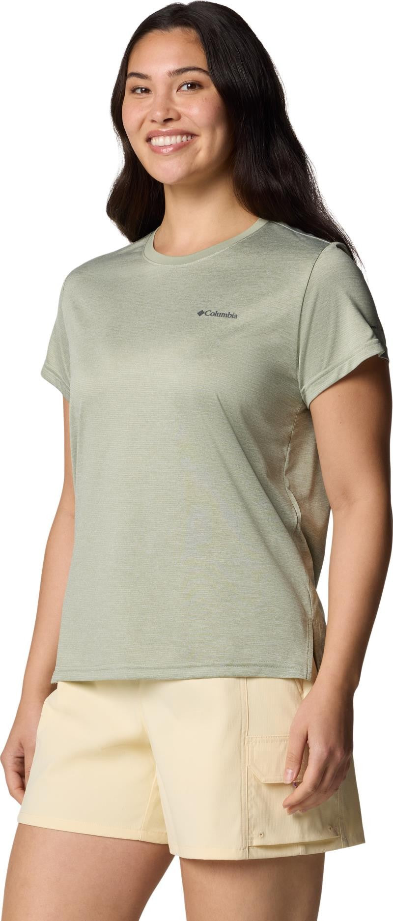 Bluevista Hill SS Crew - Womens - safari heather 1