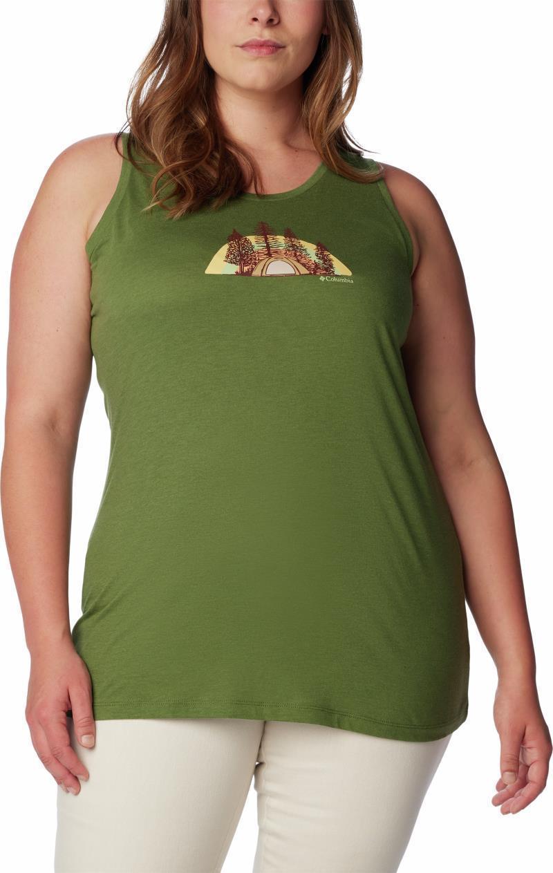 Bluff Mesa Tank, Extended - Womens - canteen heather / happier outdoors 1