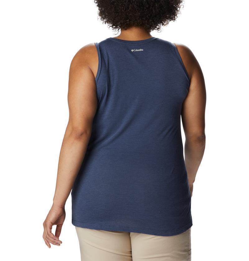 Bluff Mesa Tank, Extended - Womens - nocturnal heather / floral leafscape 1