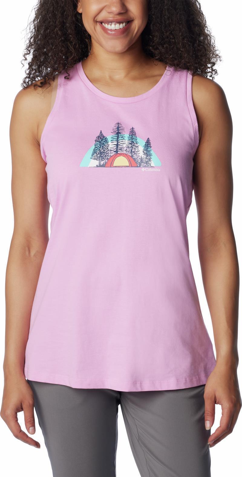 Bluff Mesa Tank - Womens - cosmos heather / happier outdoors 1