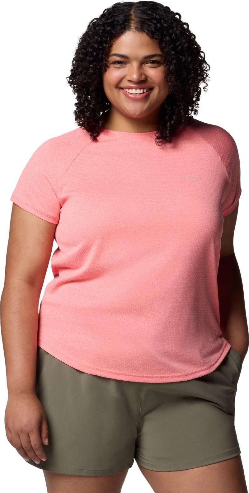 Bogata Bay SS Tee, Extended - Womens - alpenglow 1