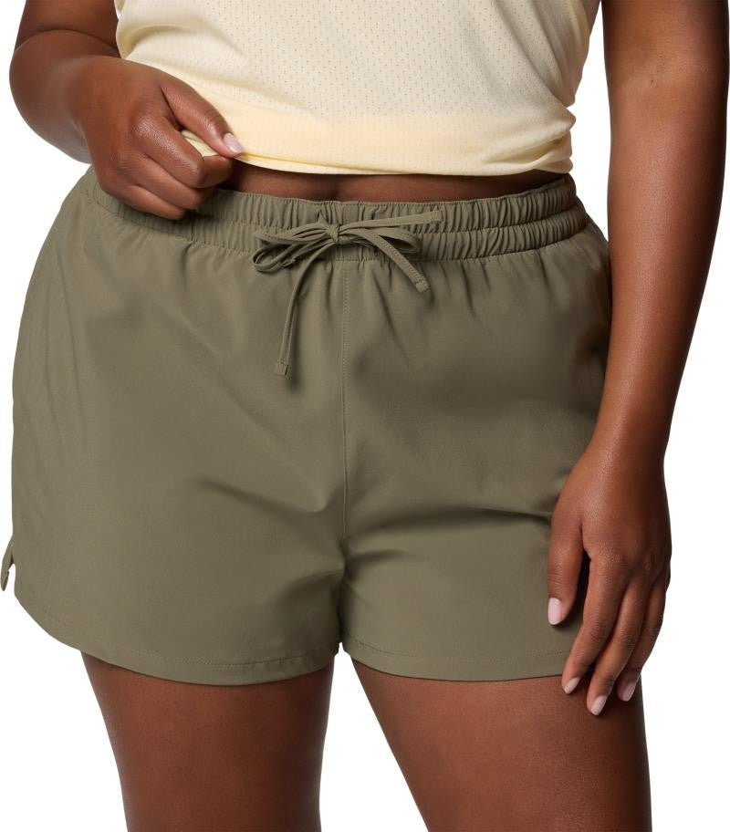 Bogata Bay Shorts II, 3" Inseam, Extended - Womens - stone green 1