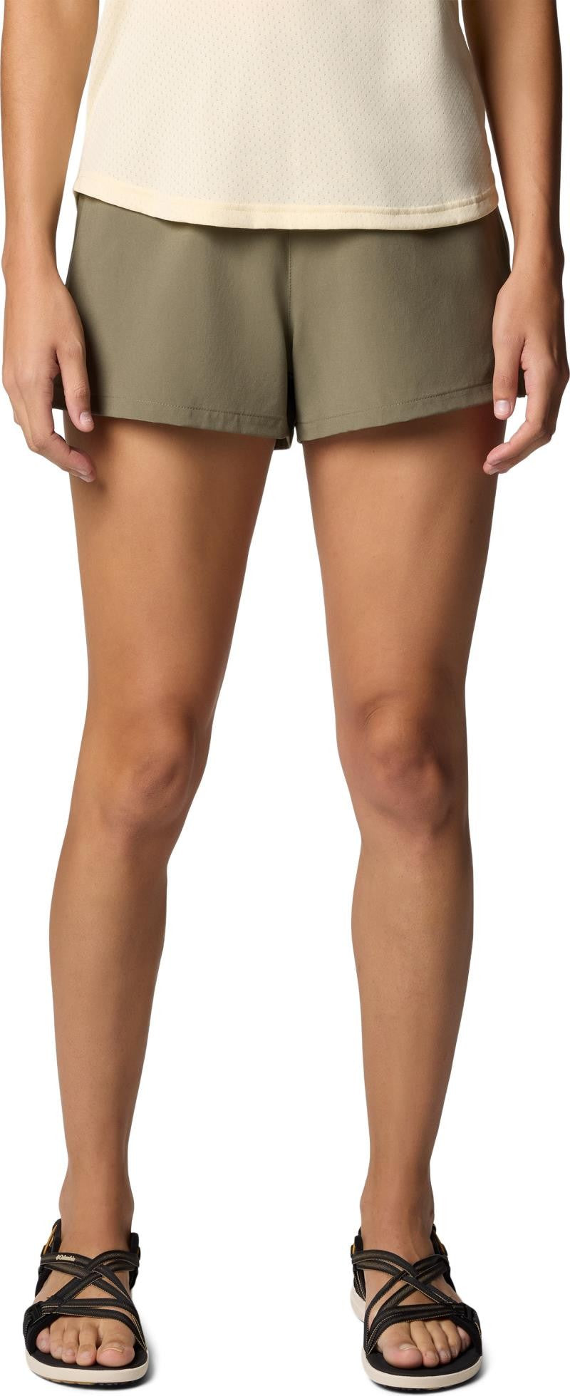 Bogata Bay Shorts II, 3" Inseam - Womens - stone green 1