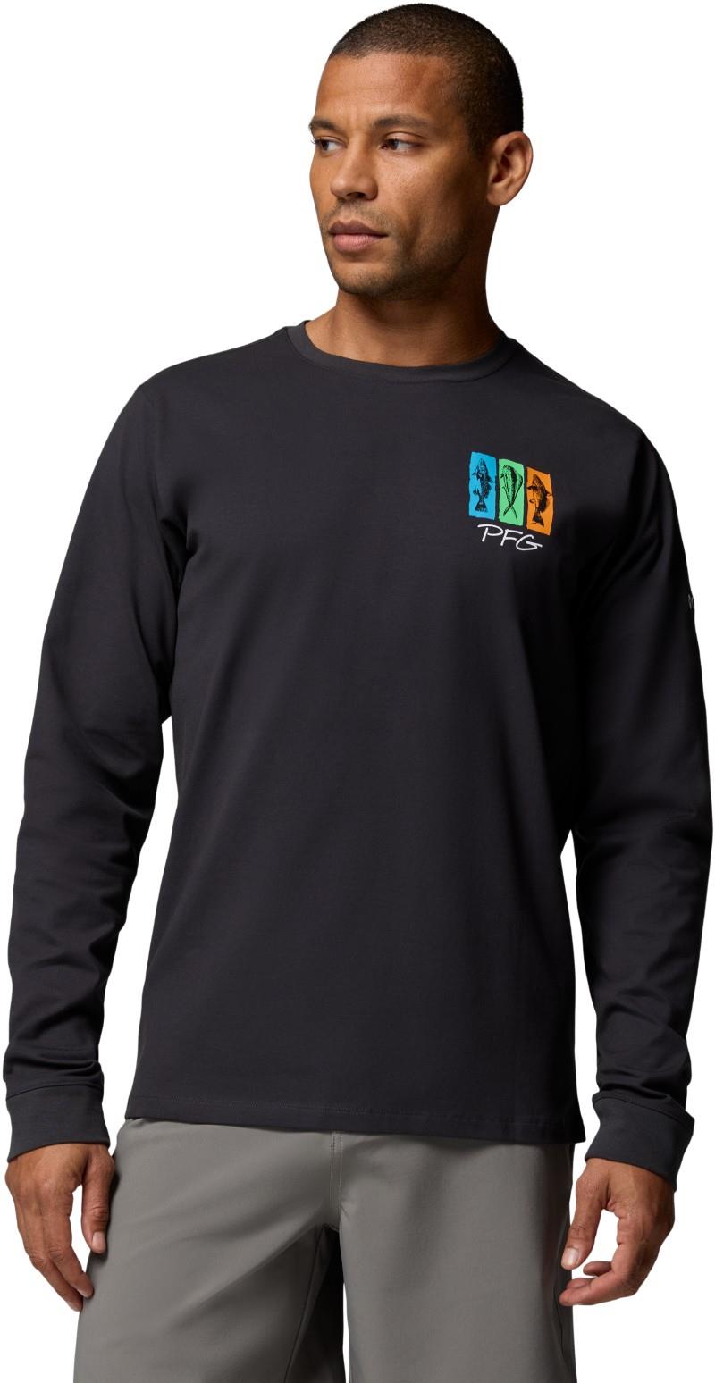 Bonefish Flats LS Tee - Mens - shark / pfg favorite salt spots 1