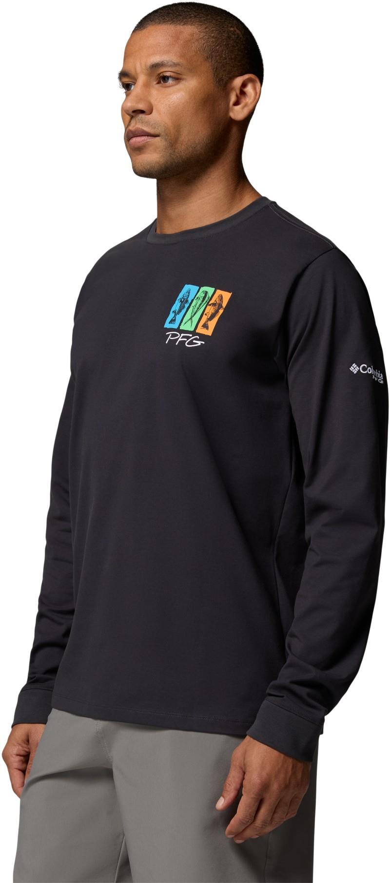 Bonefish Flats LS Tee - Mens - shark / pfg favorite salt spots 1