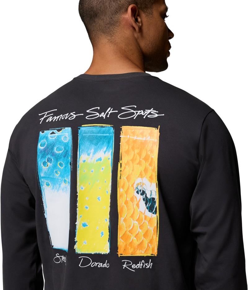 Bonefish Flats LS Tee - Mens - shark / pfg favorite salt spots 1