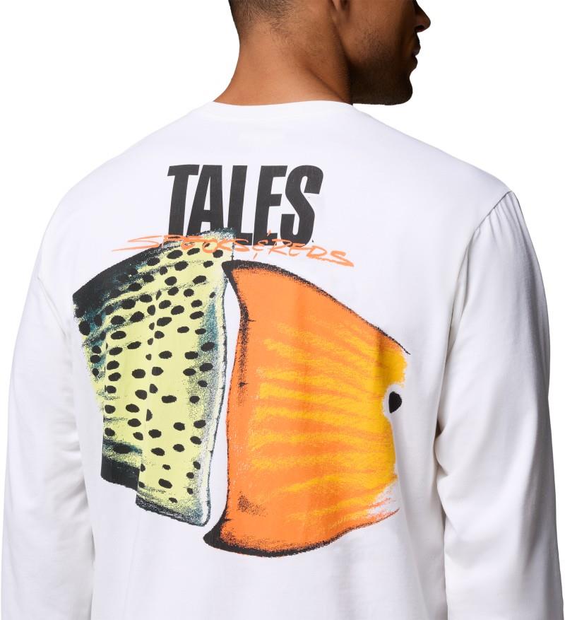 Bonefish Flats LS Tee - Mens - white / pfg heads and tails 1