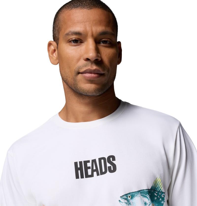 Bonefish Flats LS Tee - Mens - white / pfg heads and tails 1