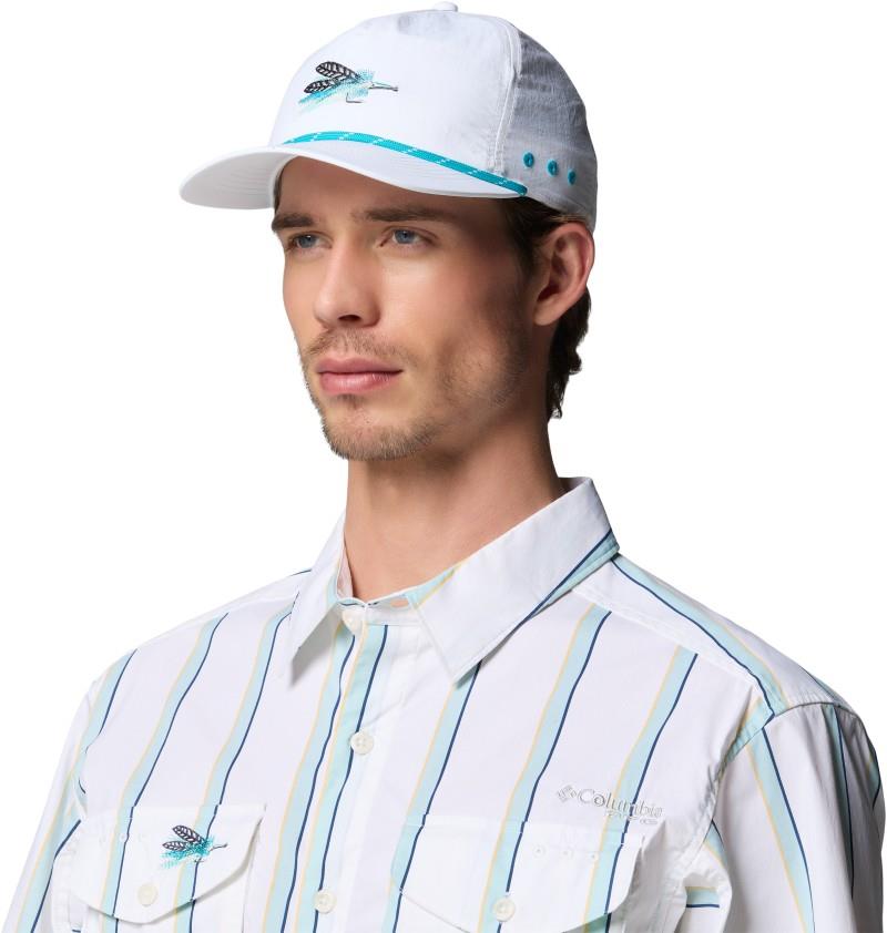 Bonefish Flats Snapback - white / ocean teal / fly 1 1