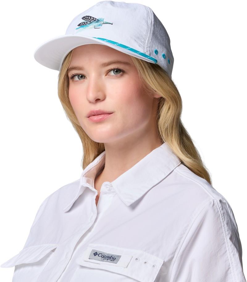 Bonefish Flats Snapback - white / ocean teal / fly 1 1