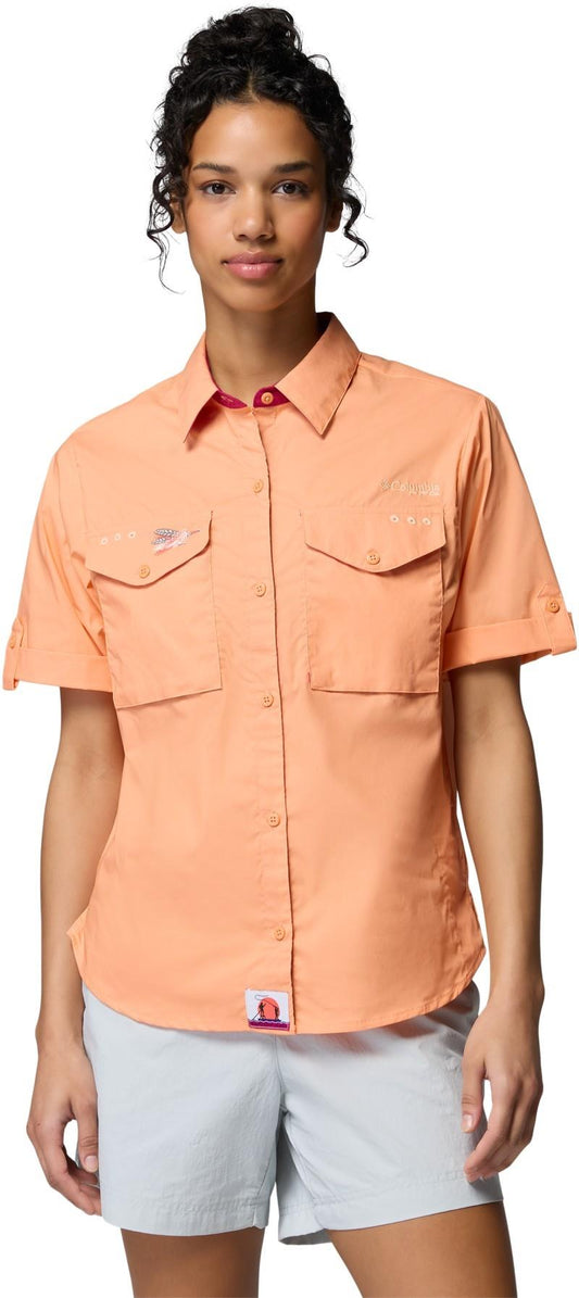 Bonefish Flats Woven SS - Womens - bright nectar / guava pink 1