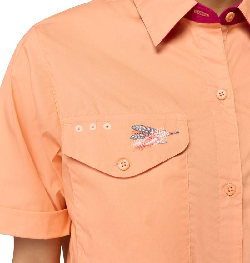 Bonefish Flats Woven SS - Womens - bright nectar / guava pink 1