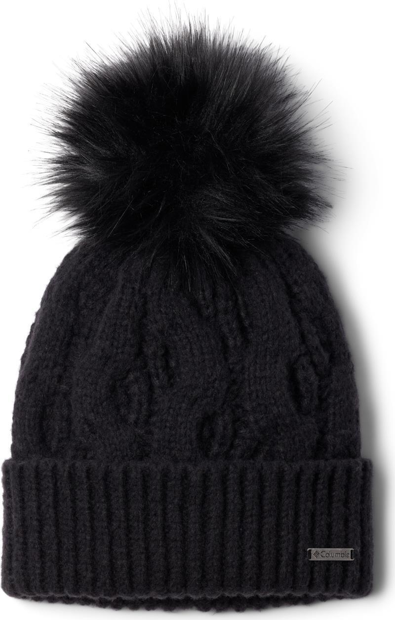 Boundless Days Cable Knit Pom Beanie - Womens - Black 1