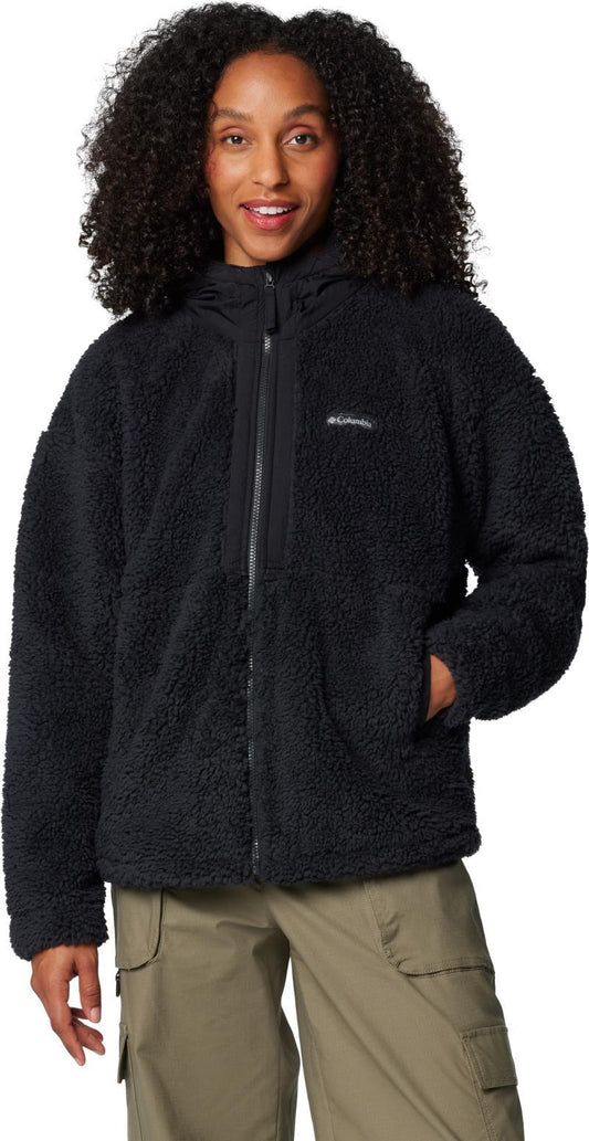 Boundless Discovery Hooded Sherpa - Womens - Black 1