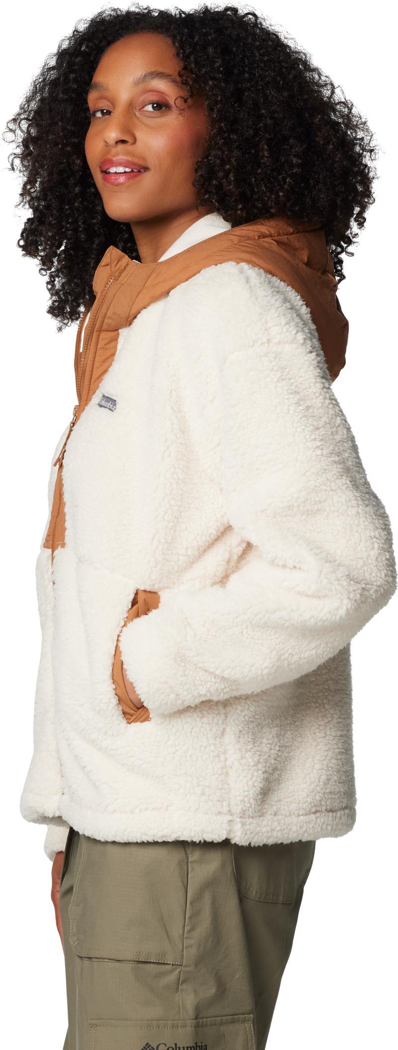 Boundless Discovery Hooded Sherpa - Womens - Chalk / Camel Brown 2