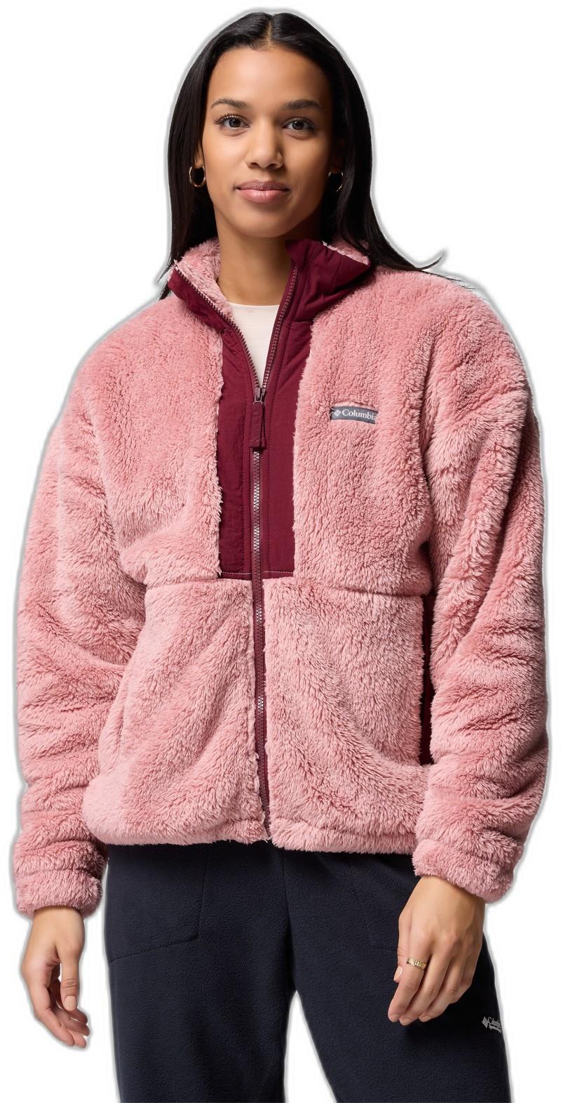 Boundless Discovery Sherpa Full-Zip II - Womens - eraser pink / rich wine 1