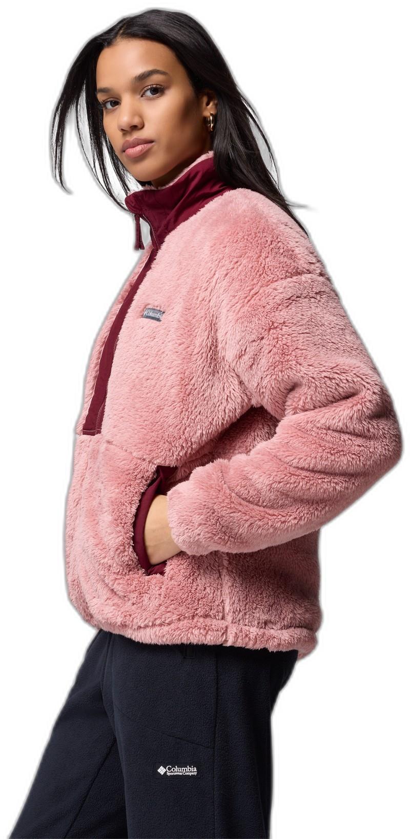 Boundless Discovery Sherpa Full-Zip II - Womens - eraser pink / rich wine 1