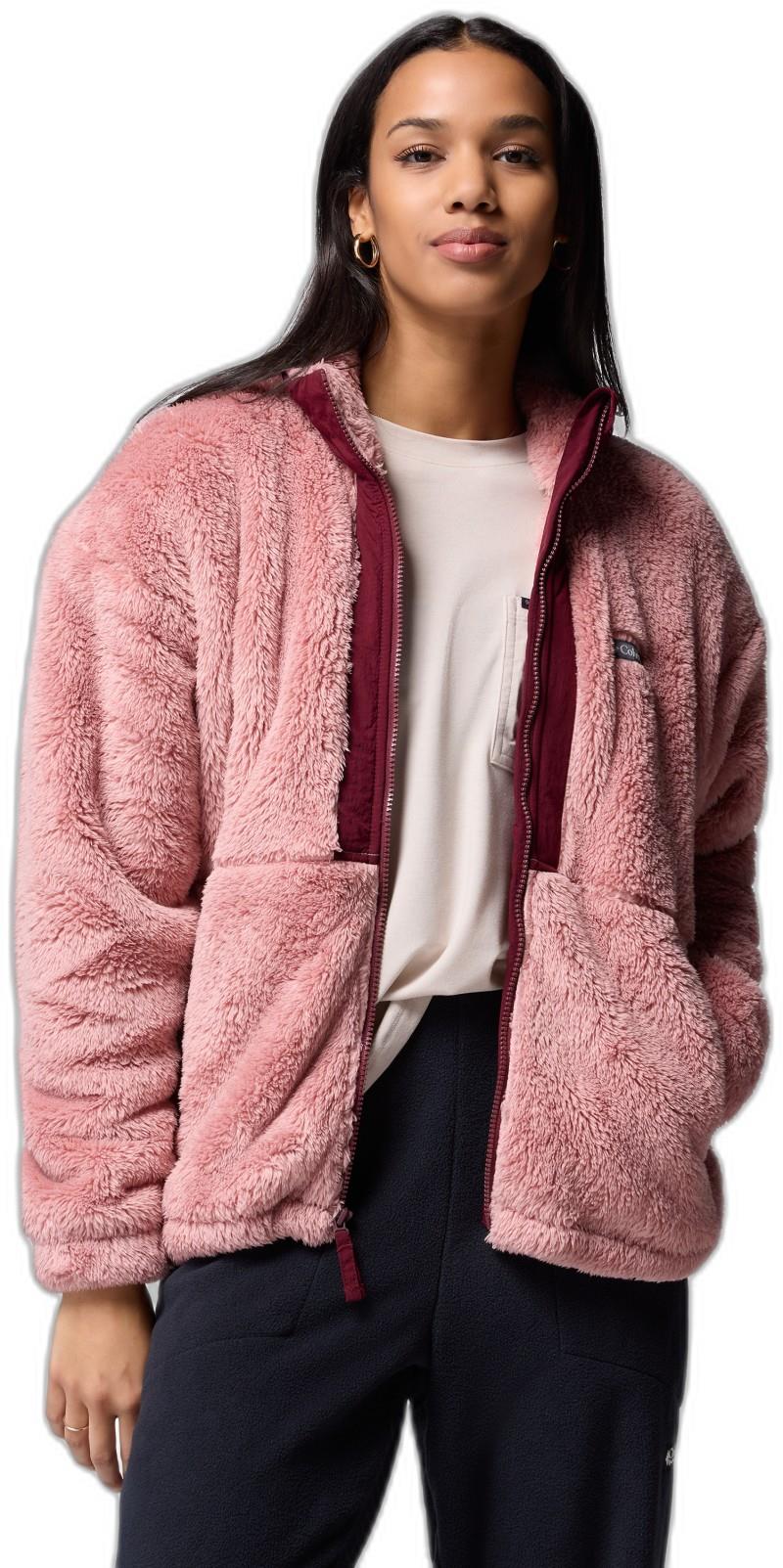 Boundless Discovery Sherpa Full-Zip II - Womens - eraser pink / rich wine 1