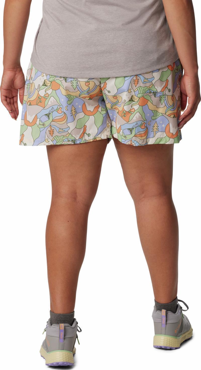 Boundless Trek Active Cargo Shorts, 5" Inseam, Extended - Womens - Dark Stone Epicamp 2