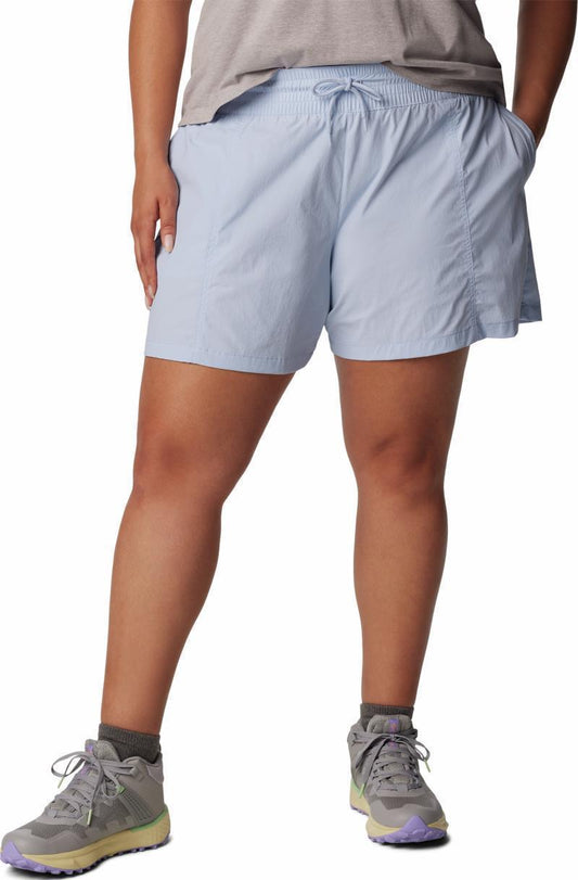 Boundless Trek Active Cargo Shorts, 5" Inseam, Extended - Womens - Whisper 1