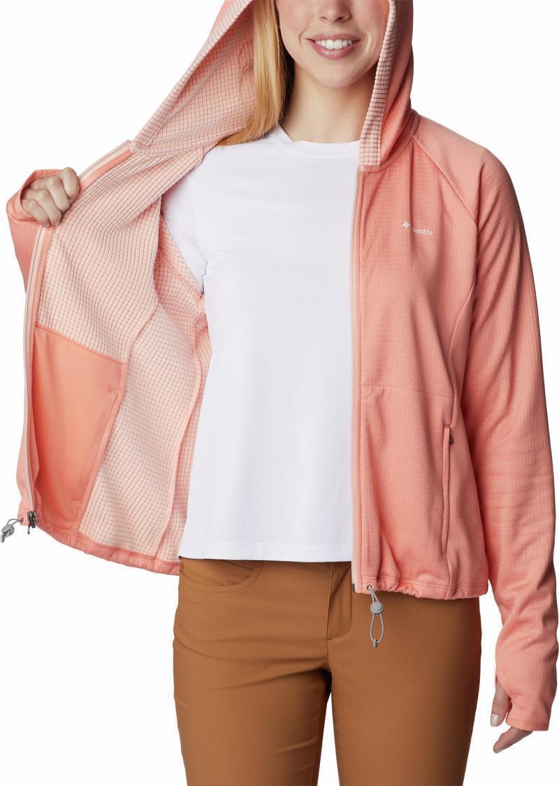 Boundless Trek Grid Fleece - Womens - Summer Peach Heather / Peach Blossom 5
