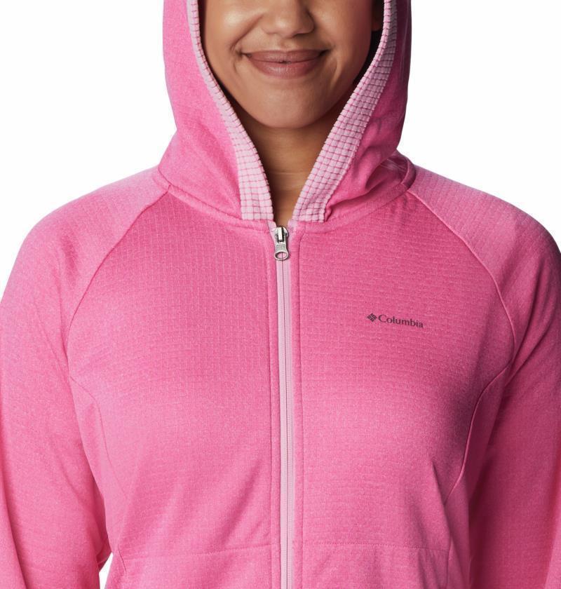 Boundless Trek Grid Fleece - Womens - Wild Geranium Heather / Wild Rose 6