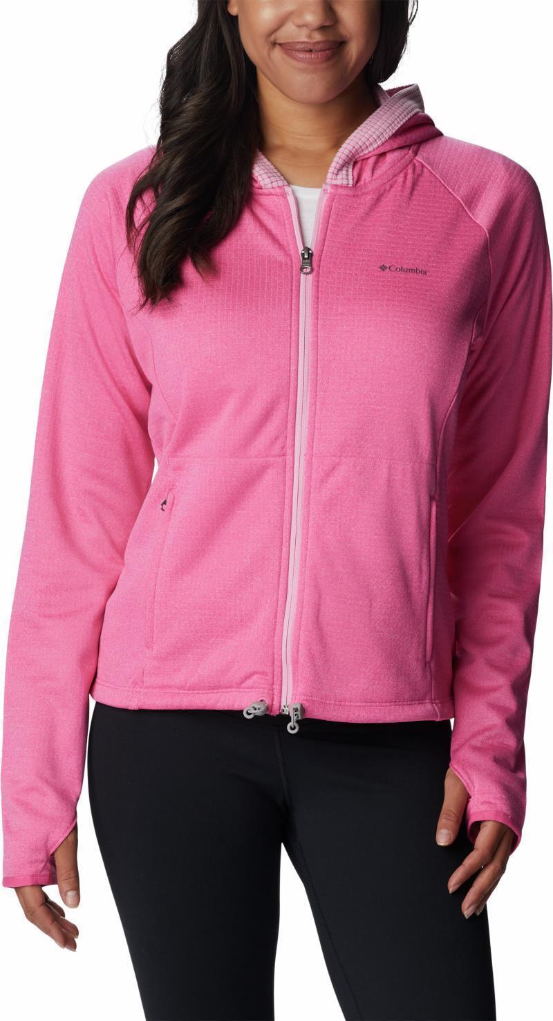 Boundless Trek Grid Fleece - Womens - Wild Geranium Heather / Wild Rose 1
