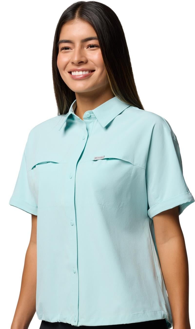 Boundless Trek SS Button Up II - Womens - spray 1